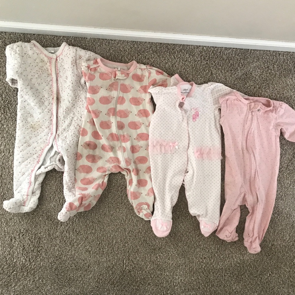 8 size 6m girl pajamas